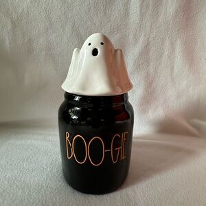 Rae Dunn Baby canister GHOST topper BOO -Gie